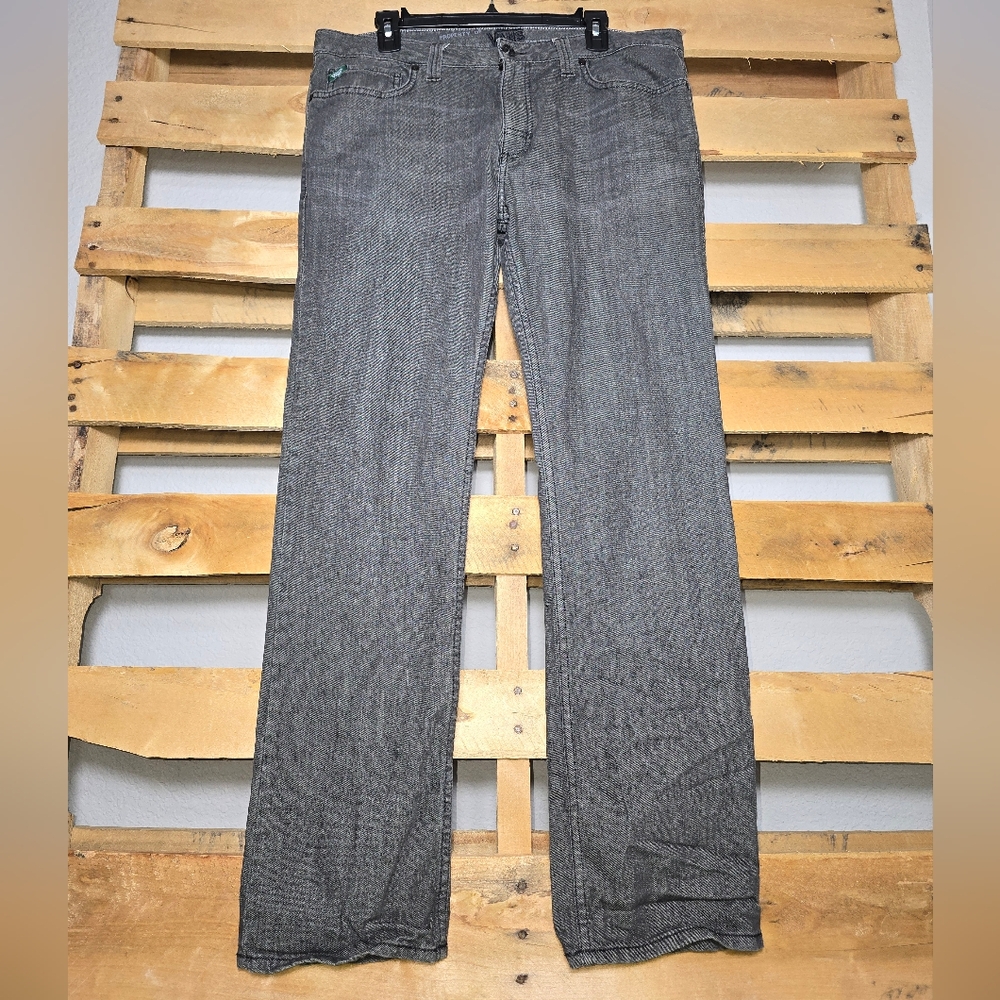 Vans Gray Straight-Leg Jeans Size:34 X 32